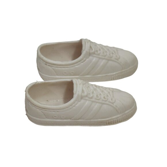 Vintage Retro Fashion Doll Male Boy Sneakers Shoes White - Picture 2 of 8